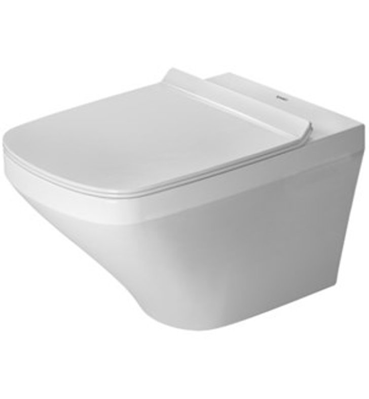 Duravit 2551090092 Durastyle 1.6 GPF Dual Flush Wall Mounted One Piece Elongated Toilet Bowl in White (Seat and Tank Sold Separately)