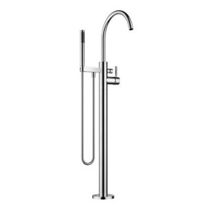 Dornbracht 25863661-06 Tara Logic Single-lever Tub Mixer With Standpipe For Free-Standing Installation With Hand Shower Set in Platinum Matte