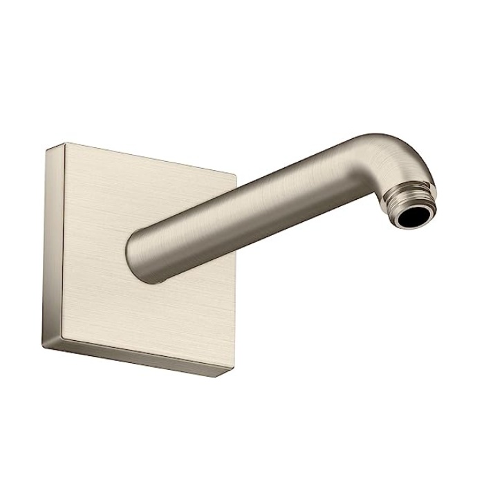 Axor 26430821 ShowerSolutions Showerarm Square, 9" in Brushed Nickel