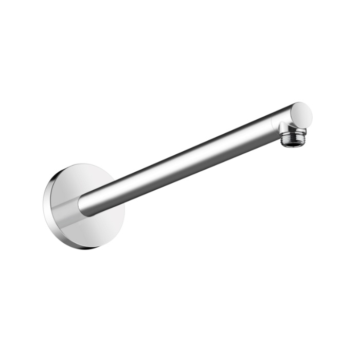 Axor 26431001 ShowerSolutions 15" Length Wall Mounted Round Shower Arm and Flange in Polished Chrome