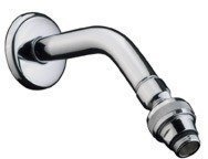 Hansgrohe 27415 Shower arm 175 mm 67 degree angle with pivot joint and escutcheon no. 000
