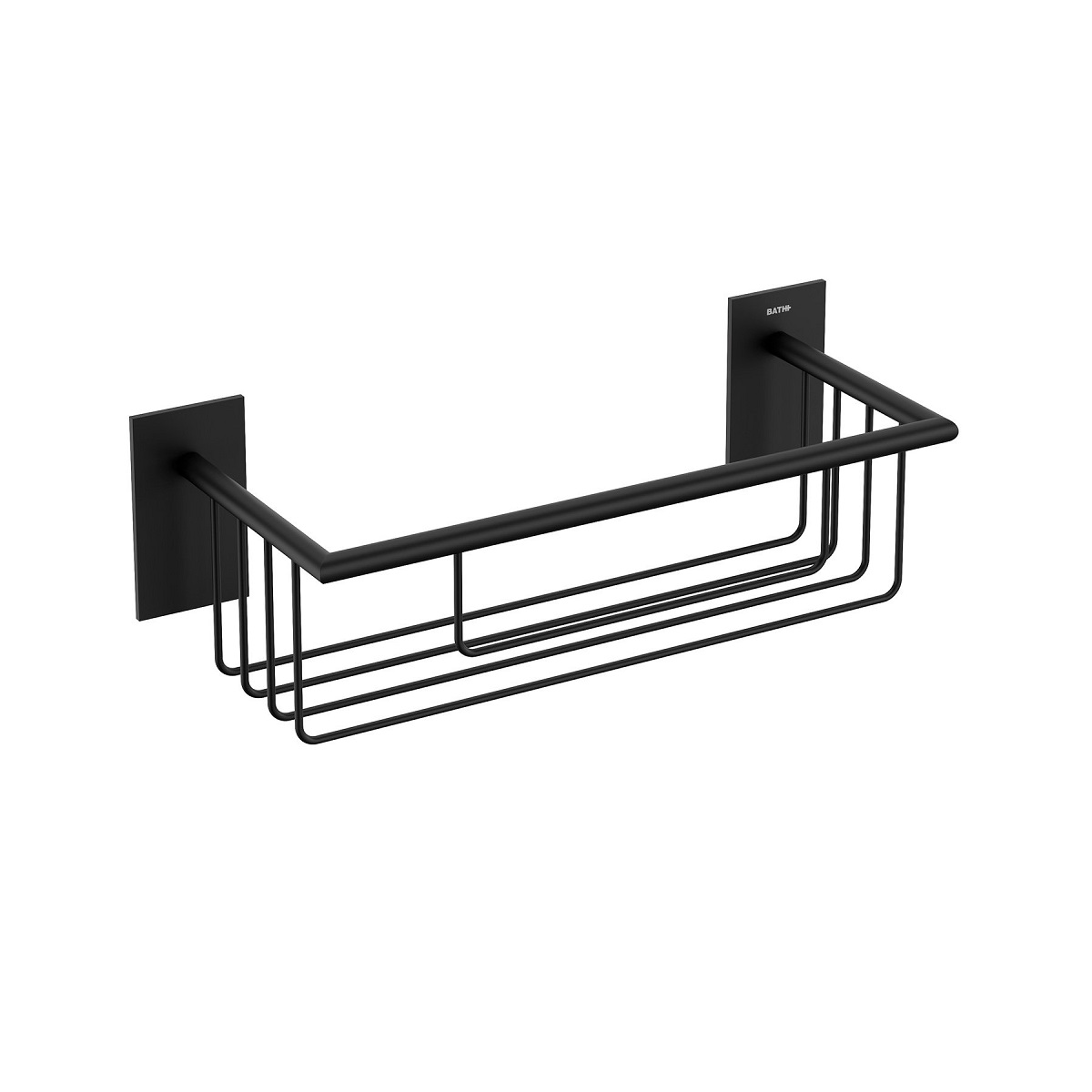 Cosmic WJB276A0049036 Stick 12" Wall Mounted Rectangular Shower Soap Dish Basket in Matte Black