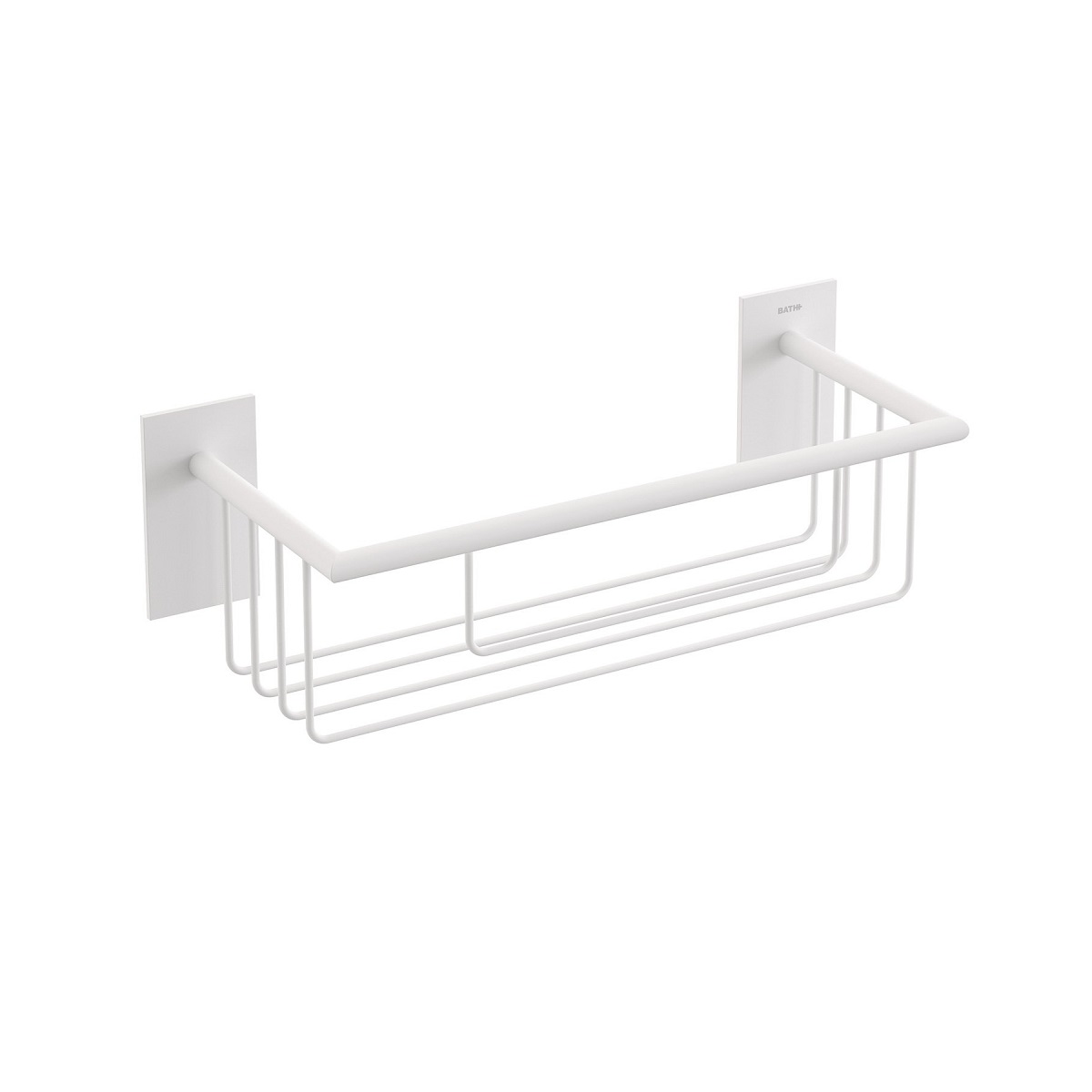 Cosmic WJB276A0049065 Stick 12" Wall Mounted Rectangular Shower Soap Dish Basket in Matte White