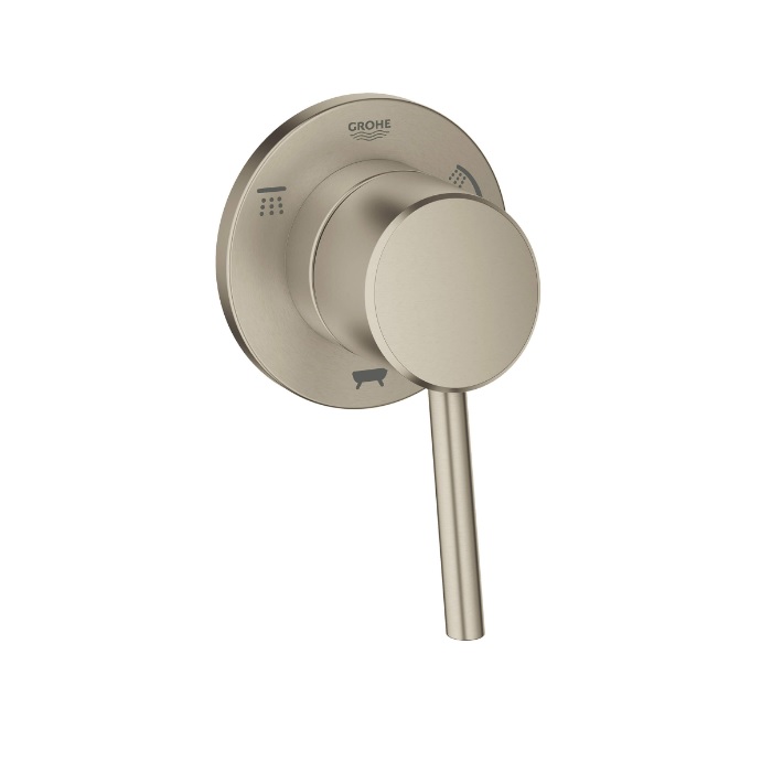 Grohe 29106EN1 Concetto™ ‎Wall Mounted Single Lever Handle 3-Way Diverter Trim in Brushed Nickel (Valve Sold Separately)