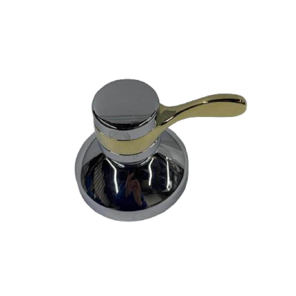 3/4" Volume Control Lever Handle in Polished Chrome/Polished Brass - Grohe 29268IR0