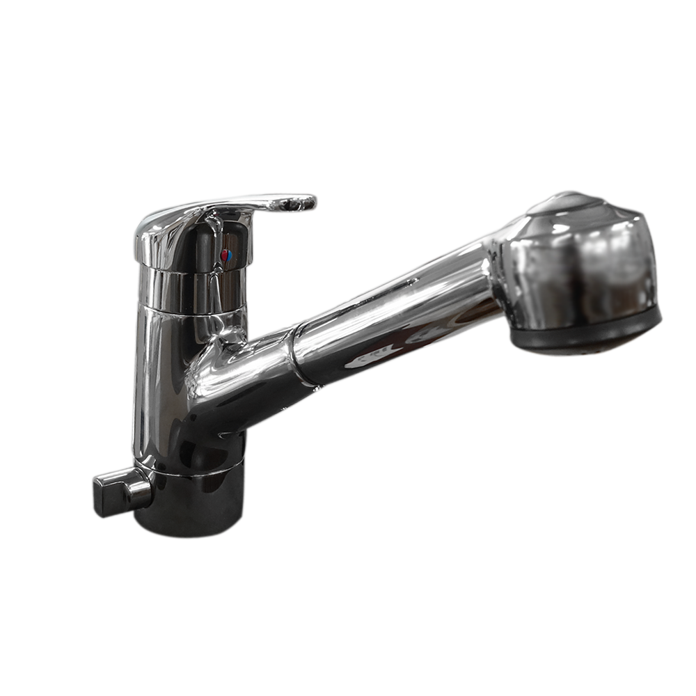 Hamat 3-2962-PC Single Handle Pull Down Spray SHABBAT Kitchen Faucet, Polished Chrome Finish