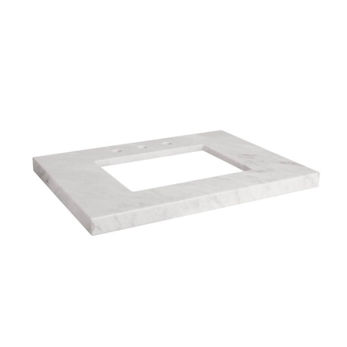Ronbow 303331-8-CW 31'' W X 22'' D WideAppeal™ Marble Vanity Top in Carrara White