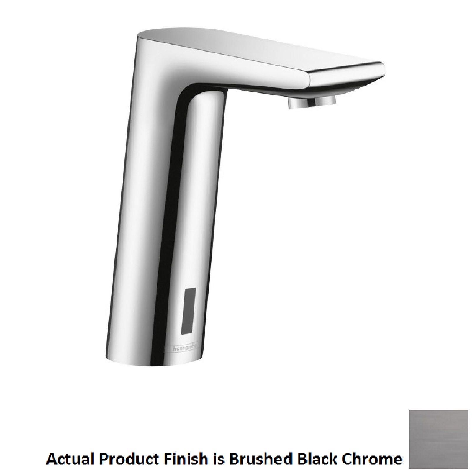 Hansgrohe 31101341 Metris S 0.5 GPM Deck Mounted Single Hole Electronic Faucet with Preset Temperature Control in Brushed Black Chrome