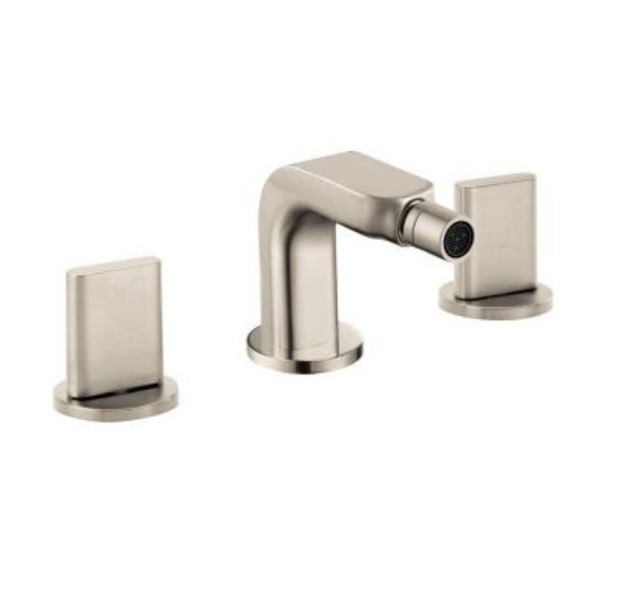 Hansgrohe 31263821 Metris S Widespread Bidet with Full Handle, Brushed Nickel