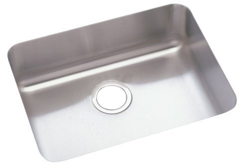 Elkay ELU2115 Gourmet Lustertone Undermount Sink, Stainless Steel, Lustertone Satin, Single-Bowl