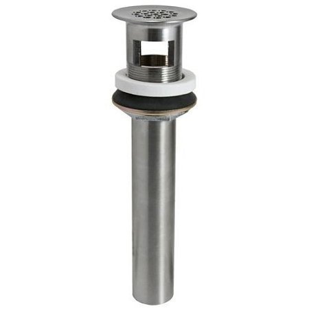 Mountain Plumbing MT730/BRN 730BRN Lavatory Grid Drain with Overflow, Brushed Nickel