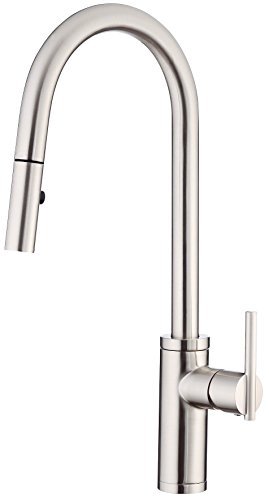 Danze D454058SS Parma Caf?? Single Handle Pull-Down Kitchen Faucet with SnapBack Retraction, Stainless Steel