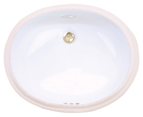 St Thomas 1119.000.01 St. Thomas Creations Orchid Grande Undermount Lavatory Sink with Overflow, White Finish. Drain stopper not included.
