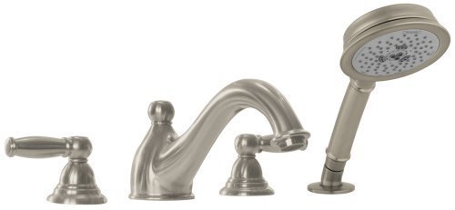 Hansgrohe 06110820 Limbo C Trim, 4-Hole Tub Filler in Brushed Nickel (Rough Sold Separately)