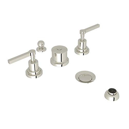 Rohl A2260LMPN Avanti Lombardia Five Hole Bidet Faucet in Polished Nickel