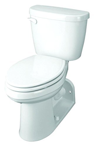 Gerber G0020022 Maxwell® 1.28 GPF 4-1/4" Vertical Rough-In Two-Piece Back Outlet Compact Elongated ErgoHeight™ Toilet (Seat Sold Separately)