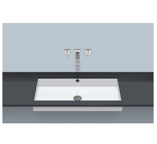 Alape 3226701000 Rectangular 19-7/8" W X 4-3/8" H X 14-7/8" D Lavatory Undermount Basin in White