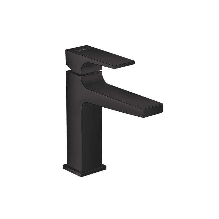Hansgrohe 32506671 Metropol Single-Hole Faucet 110 with Lever Handle and Pop-Up Drain, 1.2 GPM in Matte Black