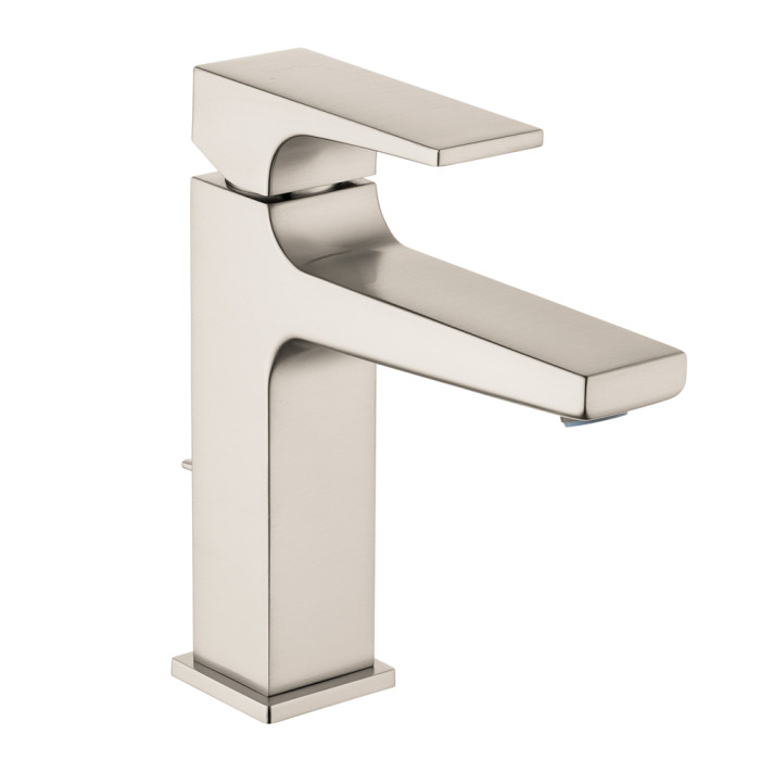 Hansgrohe 32527821 Metropol Single-Hole Faucet 110 with Lever Handle and Pop-Up Drain, 0.5 GPM in Brushed Nickel