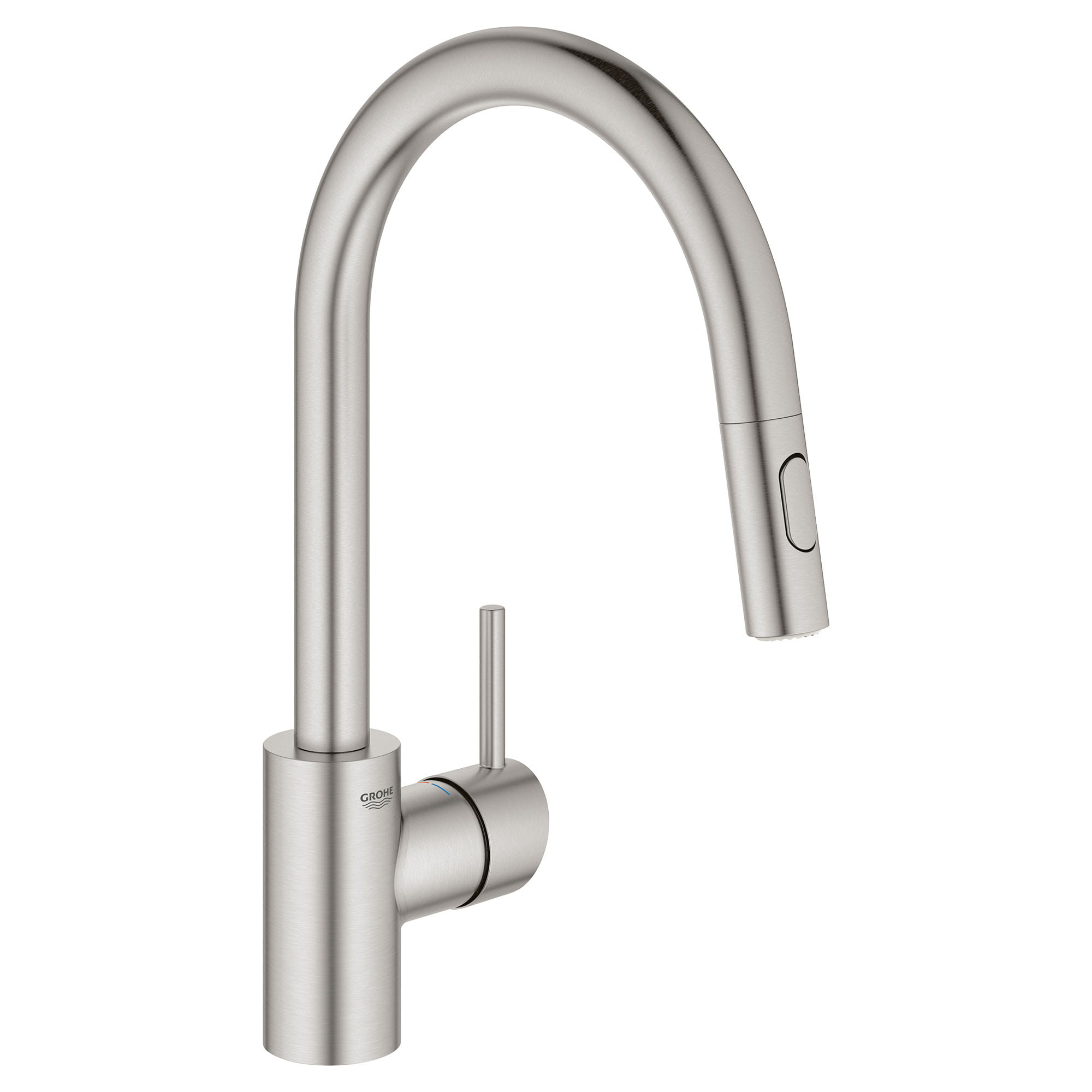 Grohe 32665DC3 Concetto Single-Handle Pull-Down Kitchen Faucet Dual Spray 1.75 Gpm In Supersteel Infinity