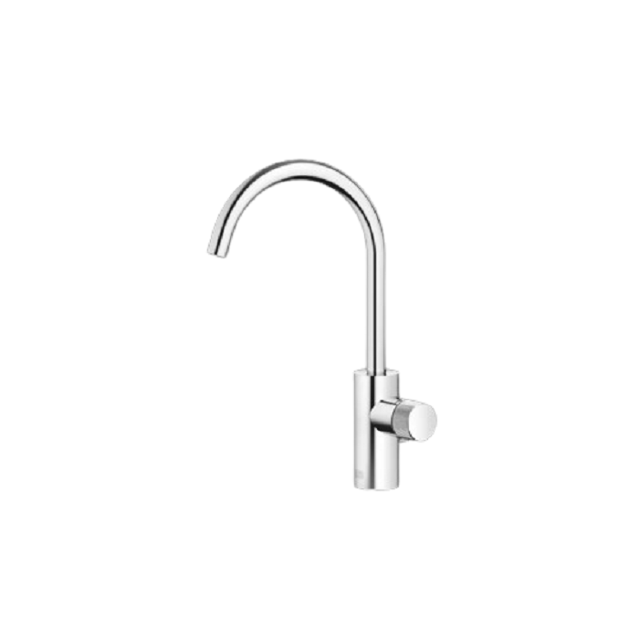 Dornbracht 33500665-000010 Meta 1.2 GPM Deck Mounted Pure Single Lever Lavatory Mixer with Drain in Chrome