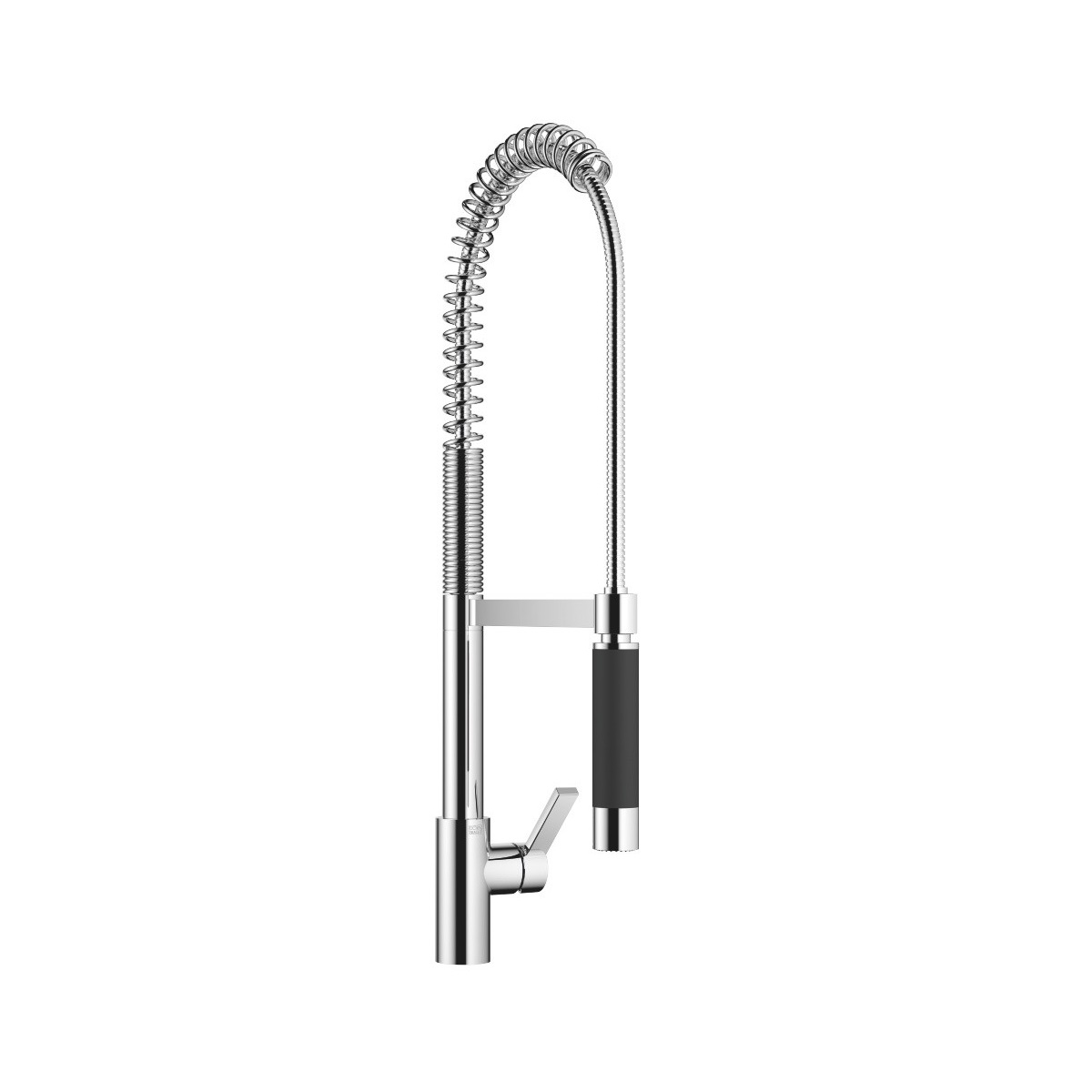 Dornbracht 33860875-000010 Tara Ultra 1.5 GPM Deck Mounted Profi Single Handle Pre-Rinse Pull Down Kitchen Faucet with Swivel Spout and Cartridge in Chrome