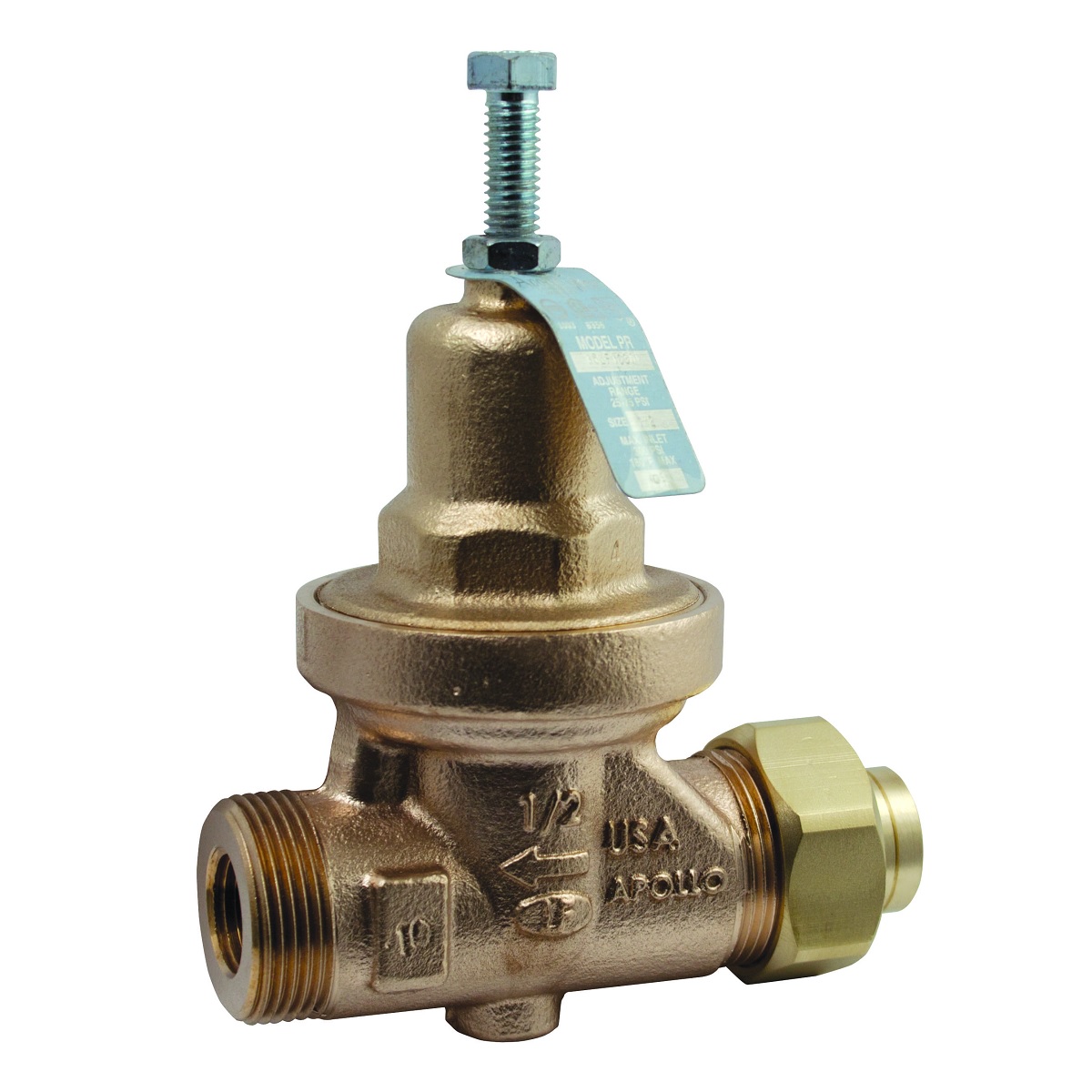 1" Union FNPT X FNPT Lead-Free Water Pressure Reducing Valves, Apollo 36LF10501 36LF 