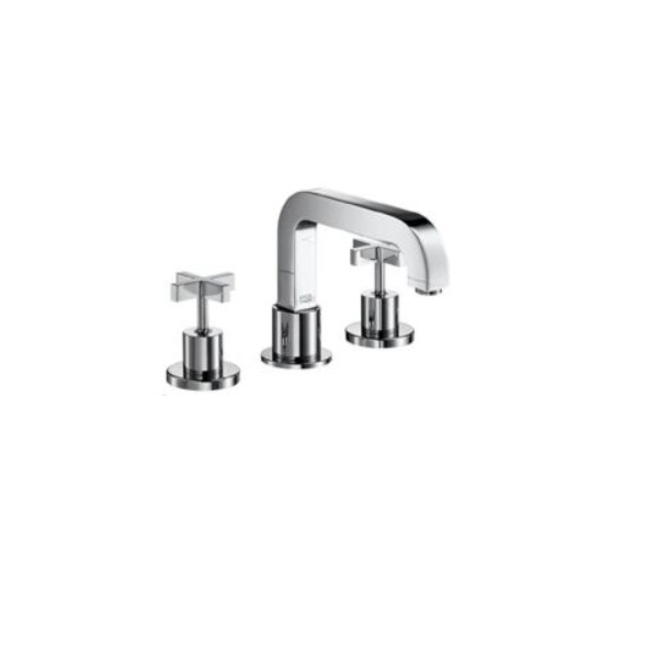 Hansgrohe 39433421 Roman Tub And Shower Trim Cross Handle in Platinum (Rough Sold Separately)