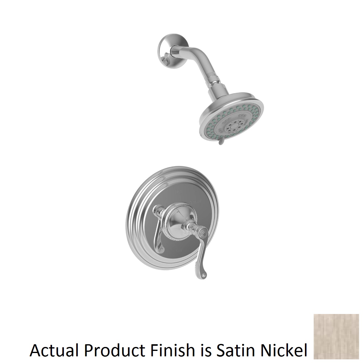 Newport Brass 3-984BP/15S Amisa Balanced Pressure Shower Trim Set in Satin Nickel (Rough In Sold Separately)