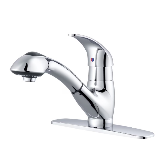 Gerber G0040266 Viper Single Handle Pull-Out Kitchen Faucet in Polished Chrome