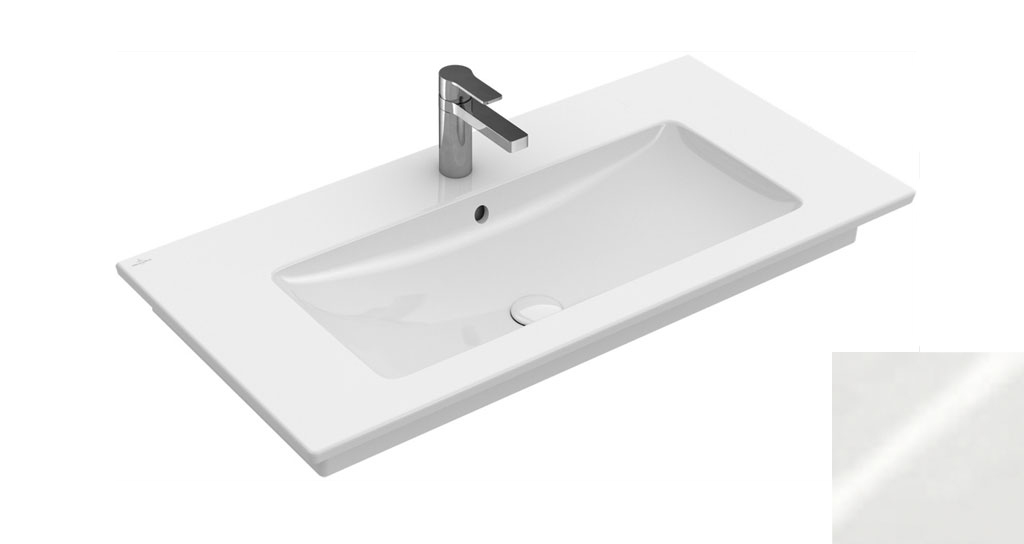 Villeroy &  Boch 4104U301 Venticello Vanity washbasin 39 3/8" x 19 5/8" (1000 x 500 mm) in White Alpin