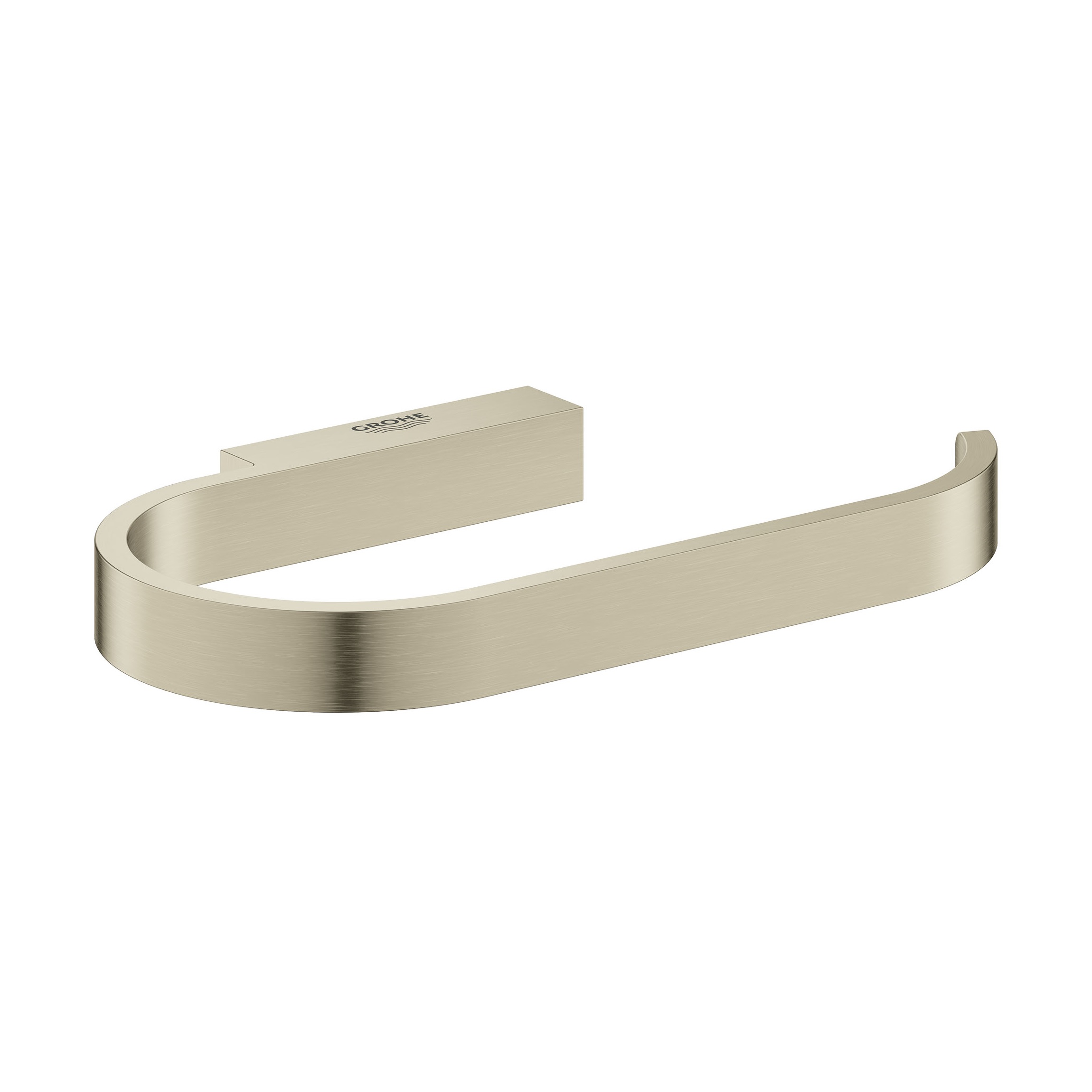 Grohe 41068EN0 Selection 6" Width Wall Mounted Paper Holder without Cover in Brushed Nickel