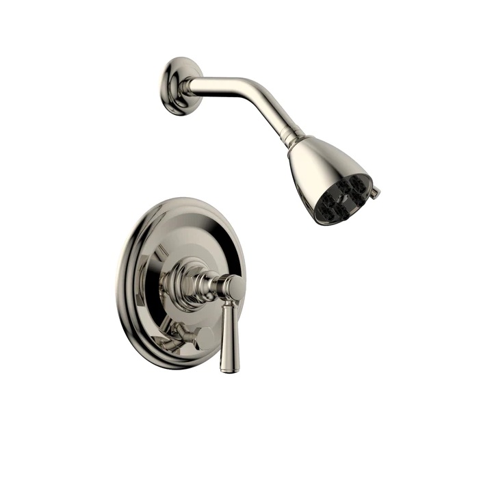 Phylrich 4-152/014 HEX Traditional Pressure Balance Shower and Diverter Set in Polished Nickel