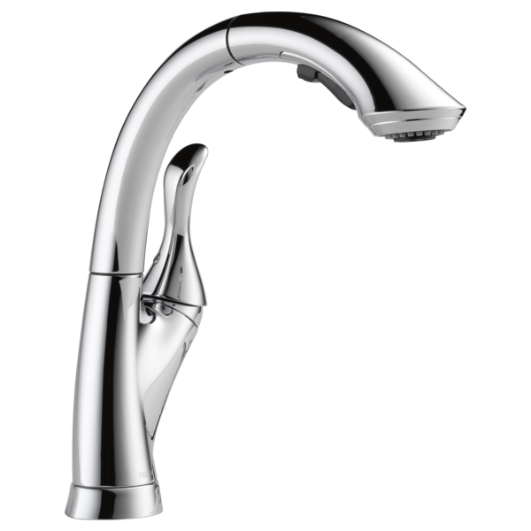 Delta 4153-DST Linden Single Handle Pull-Out Kitchen Faucet In Chrome