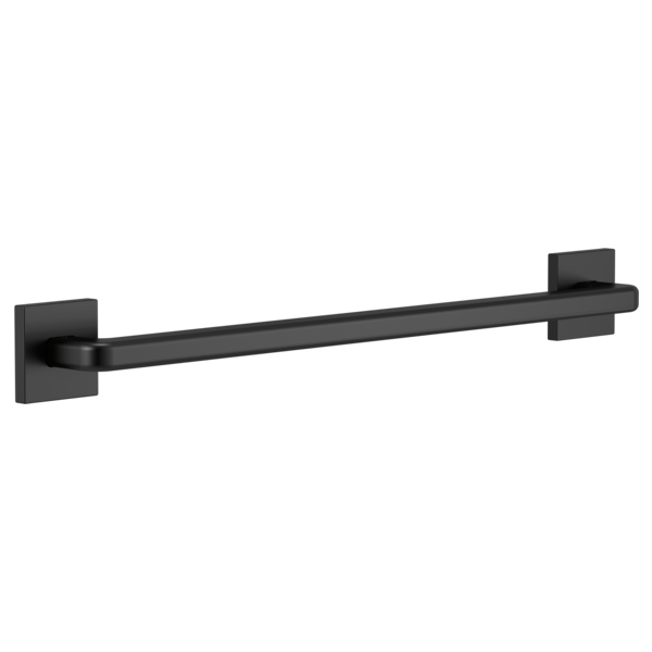 Delta 41924-BL 24" Length Wall Mounted Angular Modern Decorative Ada Grab Bar in Matte Black