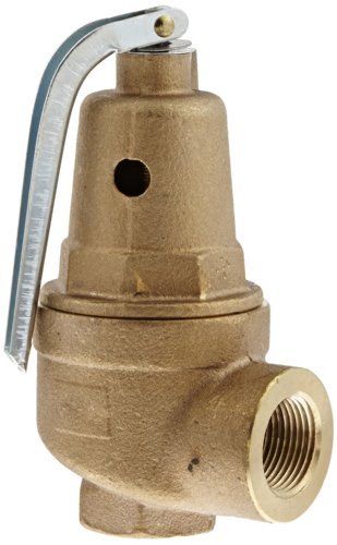 Conbraco 1061405 Bronze Pressure Relief Valve, Hot Water, 30 PSI, 3/4" x 1" NPT Female