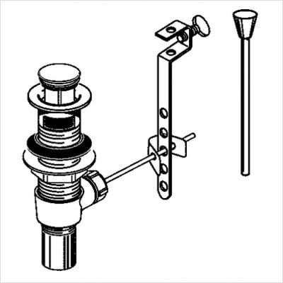 American Standard 8888031.099 Pop Up Drain, Polished Brass