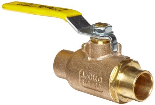 Apollo 7020901A Bronze Ball Valve, 2 PC, Lever Handle, 2 1/2 inch Solder End