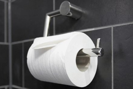 Frost Design O1909 NOVA Polished Stainless Steel Toilet Roll Holder