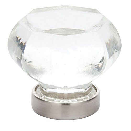 Emtek 86011US15 Old Town Clear 1.25-Inch Cab Knob