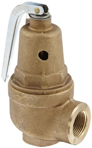 Conbraco 10-604-10 Bronze Pressure Relief Valve, Hot Water, 50 PSI, 3/4" NPT Female