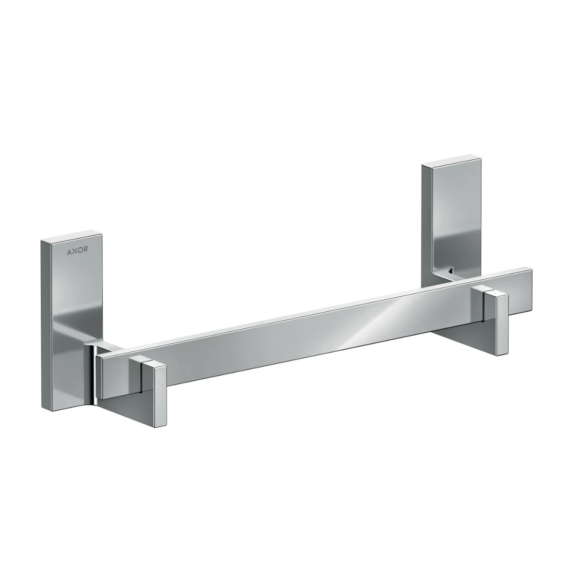 Axor 42613000 Universal Rectangular 12" Width Wall Mounted Metal Towel Bar in Polished Chrome