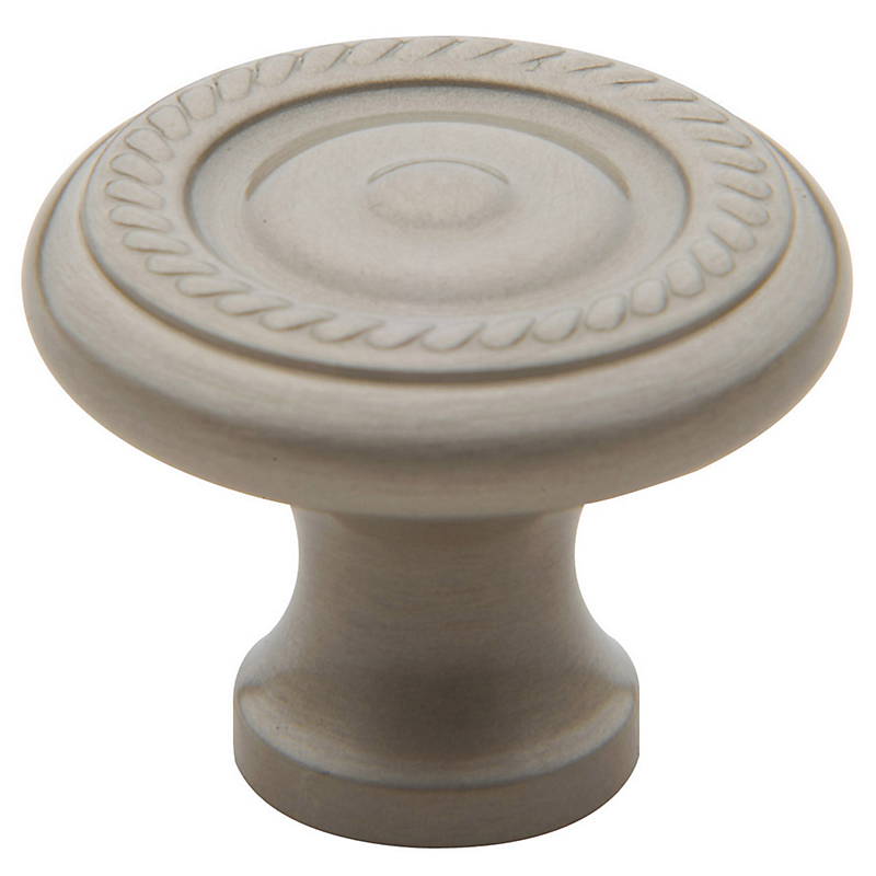 Baldwin 4645.150.BIN Rope Design Cabinet Knob, Satin Nickel