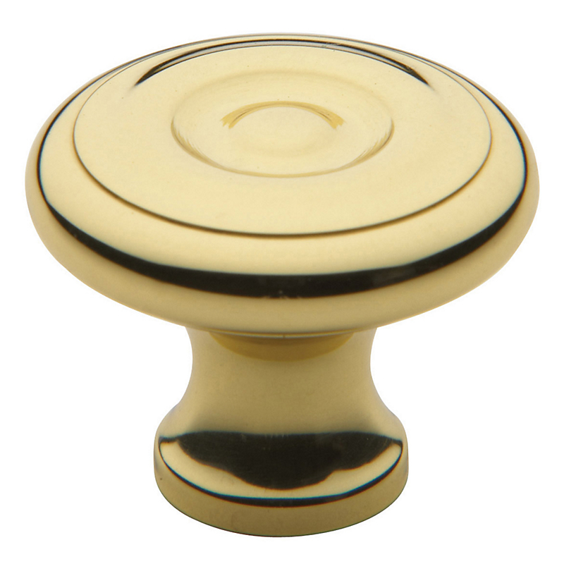 Baldwin 4660.060 Colonial Design Cabinet Knob, Polished Brass