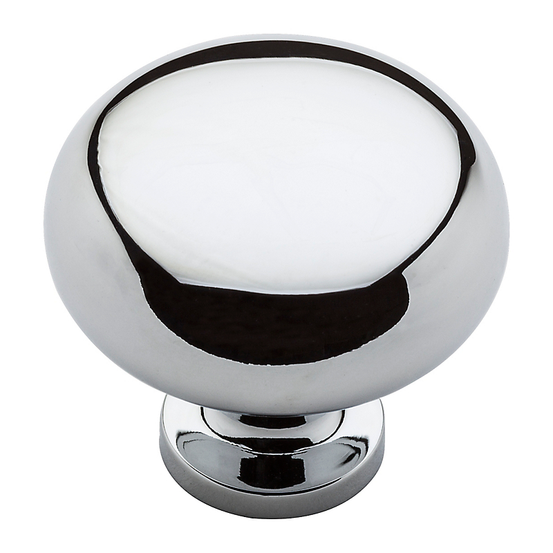 Baldwin 4700.260 Classic Design Cabinet Knob, Polished Chrome