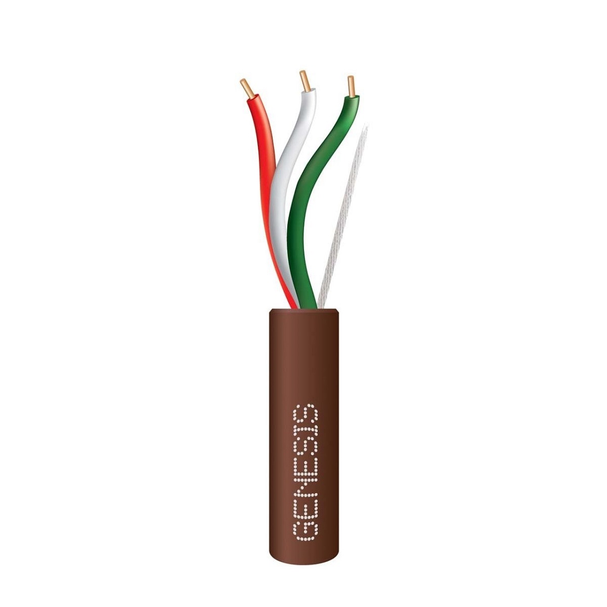 Genesis Cable 47114807 18 AWG 3 Conductor Solid Thermostat Wire Brown 500 FT