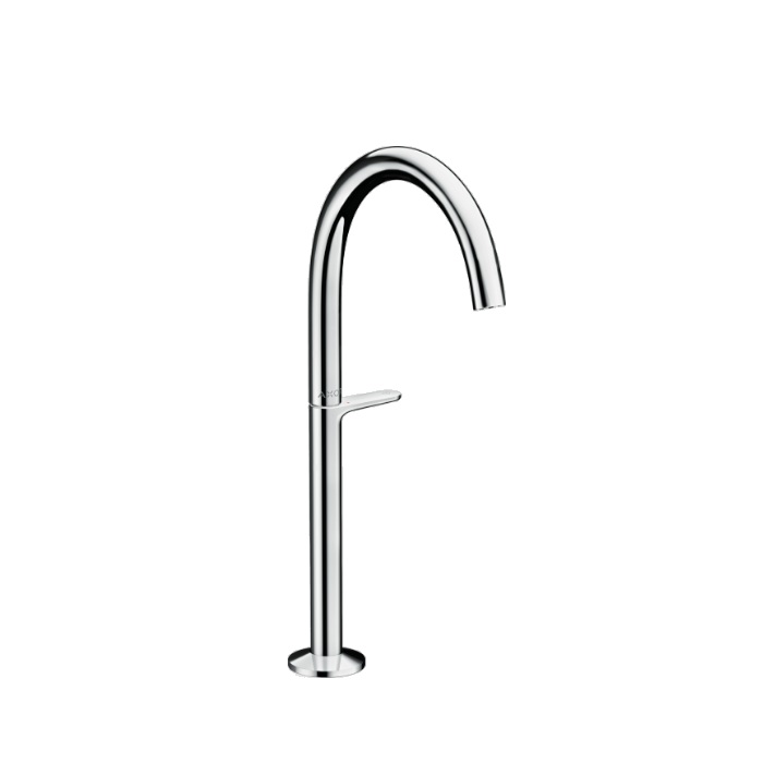 Axor 48030001 One 1.2 GPM Deck Mounted Single Hole Bathroom Faucet 260 without Pop-Up Drain Assembly in Polished Chrome