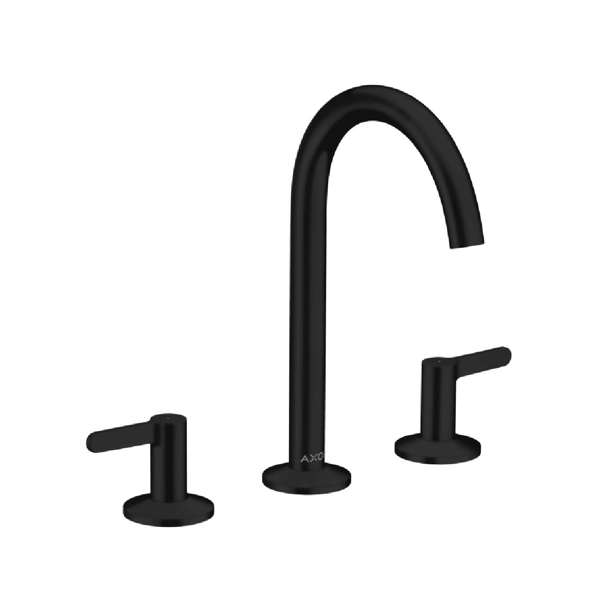 Axor 48050671 One 1.2 GPM Deck Mounted Widespread Bathroom Faucet 170 without Pop-Up Drain in Matte Black 