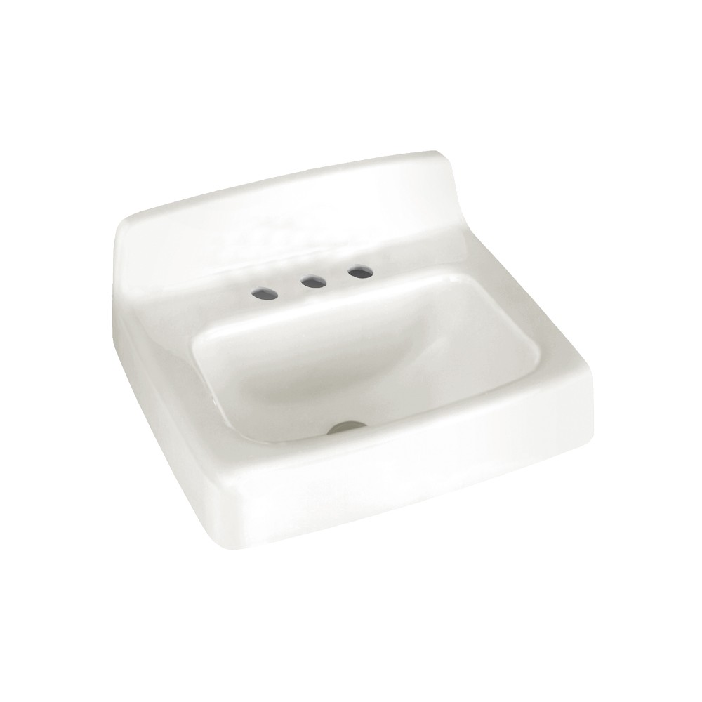 American Standard 4869008.020 Commercial Wall Mount Iron Bathroom Sink in White