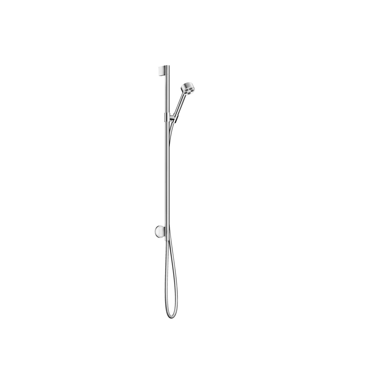 Axor 48791001 One 2.5 GPM Single Function Wall Bar Hand Shower Set 75 1-Jet with Wall Outlet, Hose, and Integrated Supply in Chrome 